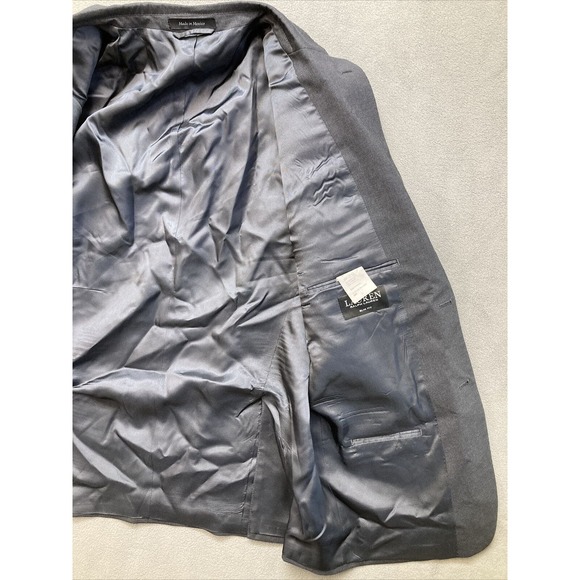 Lauren Ralph Lauren Slim Fit Mens 100% Wool Coat Blazer 2-Button Jacket Size 46R - Picture 8 of 16